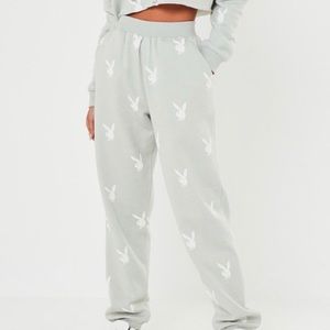 BNWT Missguided x Playboy monogram sweatpants